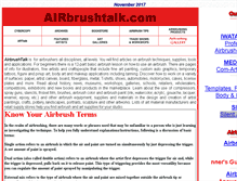 Tablet Screenshot of airbrushtalk.com